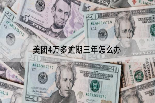 美团4万多逾期三年怎么办？不还行不行？