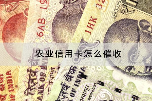 农业信用卡怎么催收