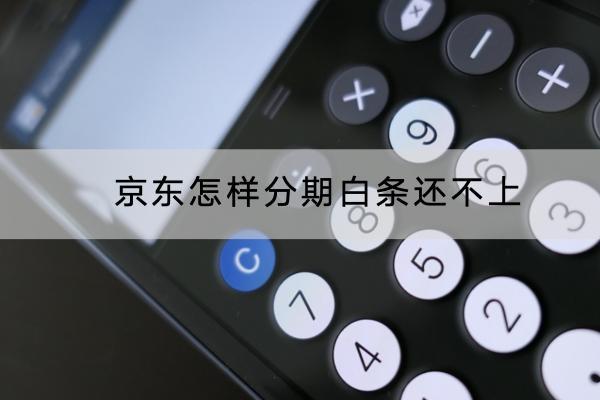 京东怎样分期白条还不上？还不上会影响信用吗？