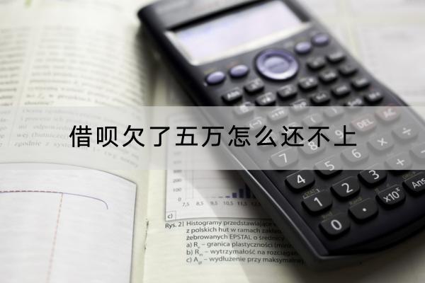 借呗欠了五万怎么还不上