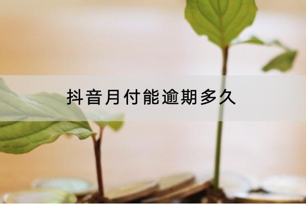 抖音月付能逾期多久？逾期会怎样？