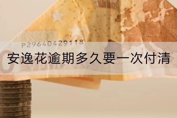 安逸花逾期多久要一次付清？逾期有什么后果？