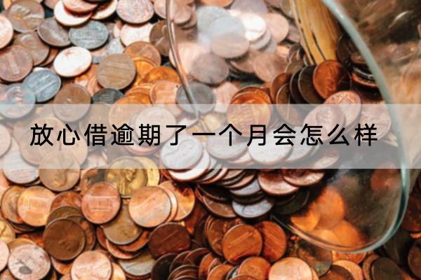 放心借逾期了一个月会怎么样？如何补救？
