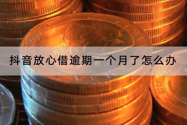 抖音放心借逾期一个月了怎么办？逾期一个月了会怎么样？