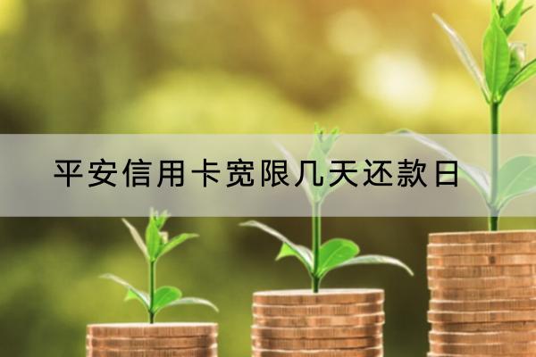 平安信用卡宽限几天还款日
