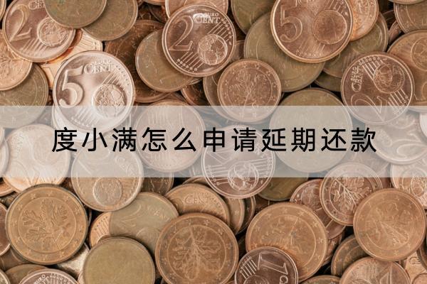 度小满怎么申请延期还款？延期还款会不会失败？