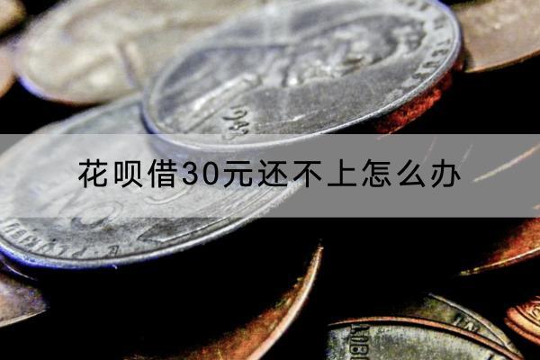 花呗借30元还不上怎么办？还不上会影响信用吗？