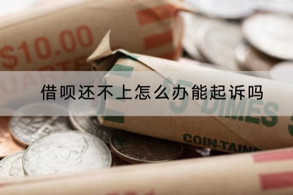 借呗还不上怎么办？能起诉吗？