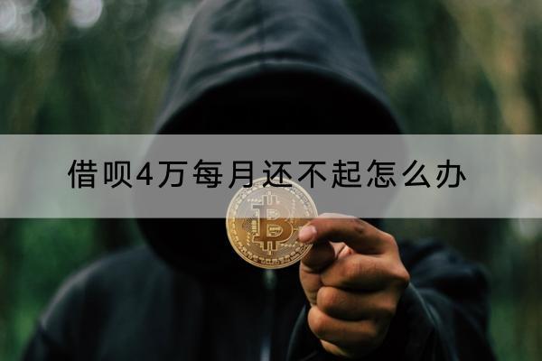 借呗4万每月还不起怎么办