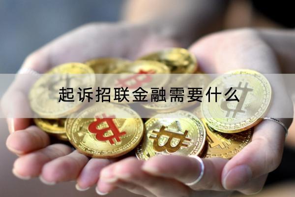 起诉招联金融需要什么