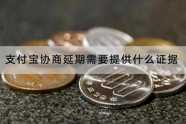 支付宝协商延期需要提供什么证据