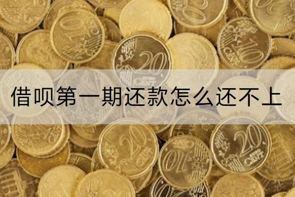 借呗第一期还款怎么还不上？还不上会怎样？