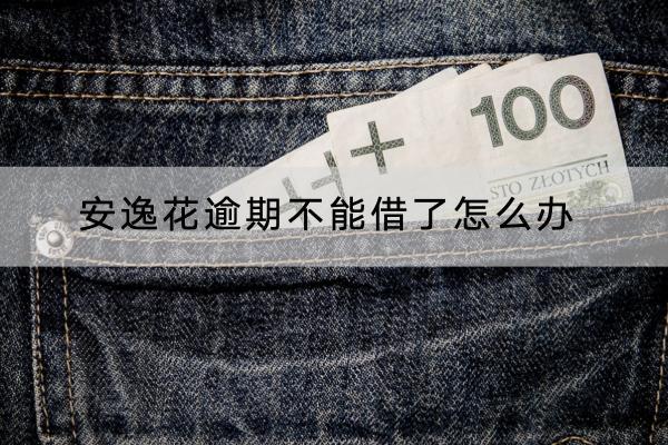 安逸花逾期不能借了怎么办？逾期如何协商？