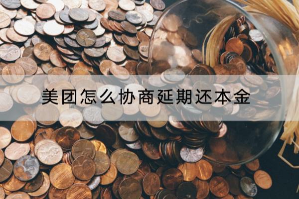 美团怎么协商延期还本金