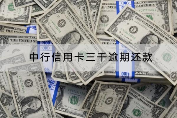中行信用卡三千逾期还款怎么办？有哪些后果？