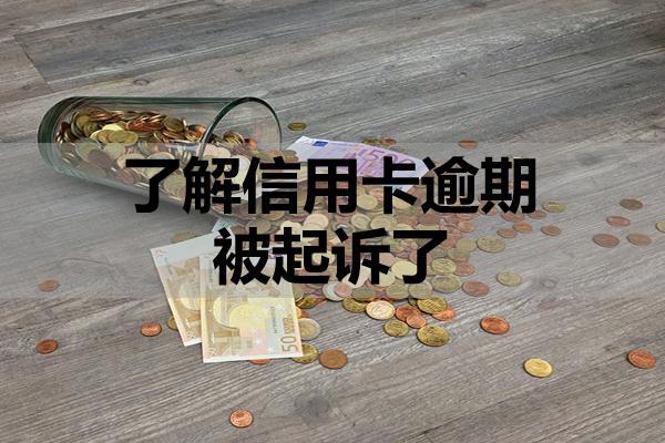 了解信用卡逾期被起诉了