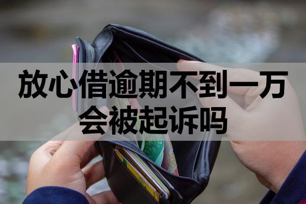 放心借逾期不到一万会被起诉吗？