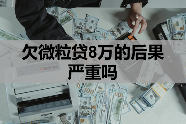 欠微粒贷8万的后果严重吗？没能力还款怎么办？