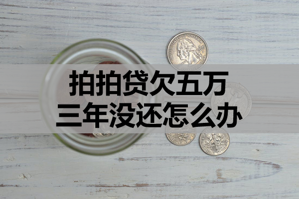 拍拍贷欠五万三年没还