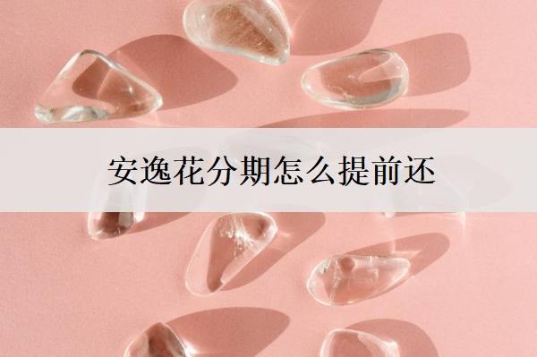 安逸花分期怎么提前还